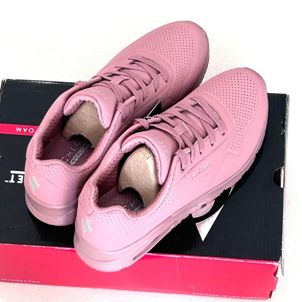 Skechers UNO stand on air dark rose sneakers - Picture 8 of 8